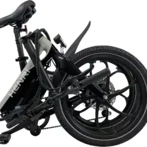 Gefaltetes Blaupunkt Henri Falt-E-Bike 20 Zoll, schwarz/grau, mit Magnesiumrahmen und Scheibenbremsen