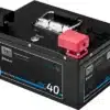 Ective NaC BT Natrium-Ionen-Moverbatterie 40Ah in schwarz mit Bluetooth und robusten Anschlüssen.