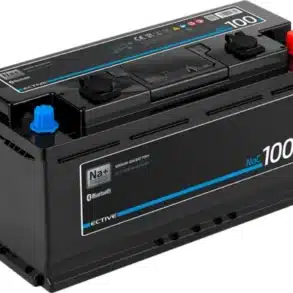 Ective NaC BT Natrium Versorgungsbatterie 12V 100Ah mit CoreTech BMS und Bluetooth, Vorderansicht