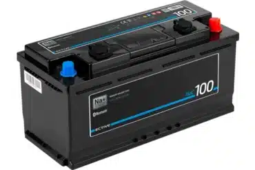 Ective NaC BT Natrium Versorgungsbatterie 12V 100Ah mit CoreTech BMS und Bluetooth, Vorderansicht