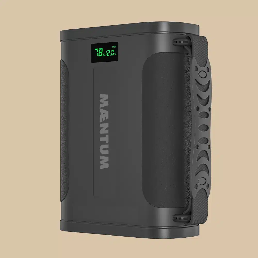X-TRA Cool 300 Zusatzakku von MAENTUM mit Display und seitlichem Tragegriff, Kompaktmodell für mobiles Camping