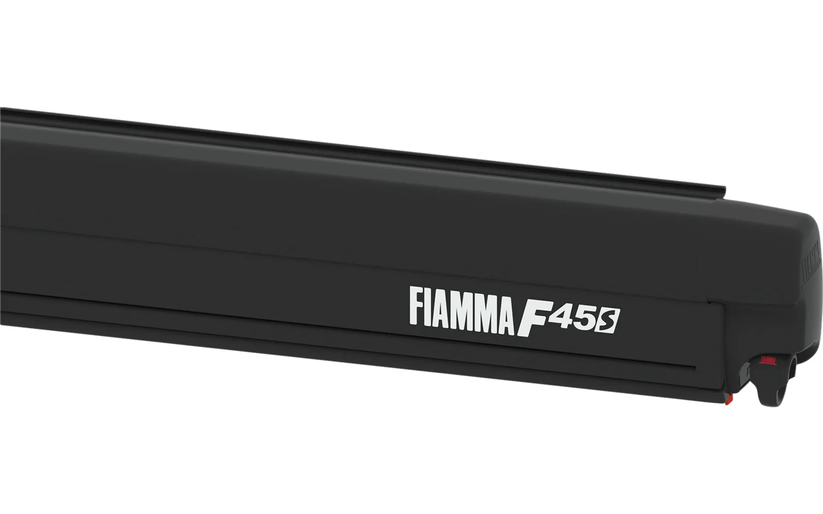 Fiamma F45S Markise in schwarz für VW T5 und T6 seitlich zur Montage am Fahrzeug