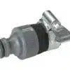 Gardena Wasserdieb Adapter mit Gummimanschette und Edelstahl-Spannschelle für Wasserhähne ohne Gewinde
