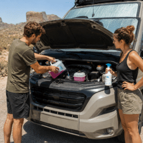 Technische Wartung des Campers verhindert den Ausfalls bei großer Hitze