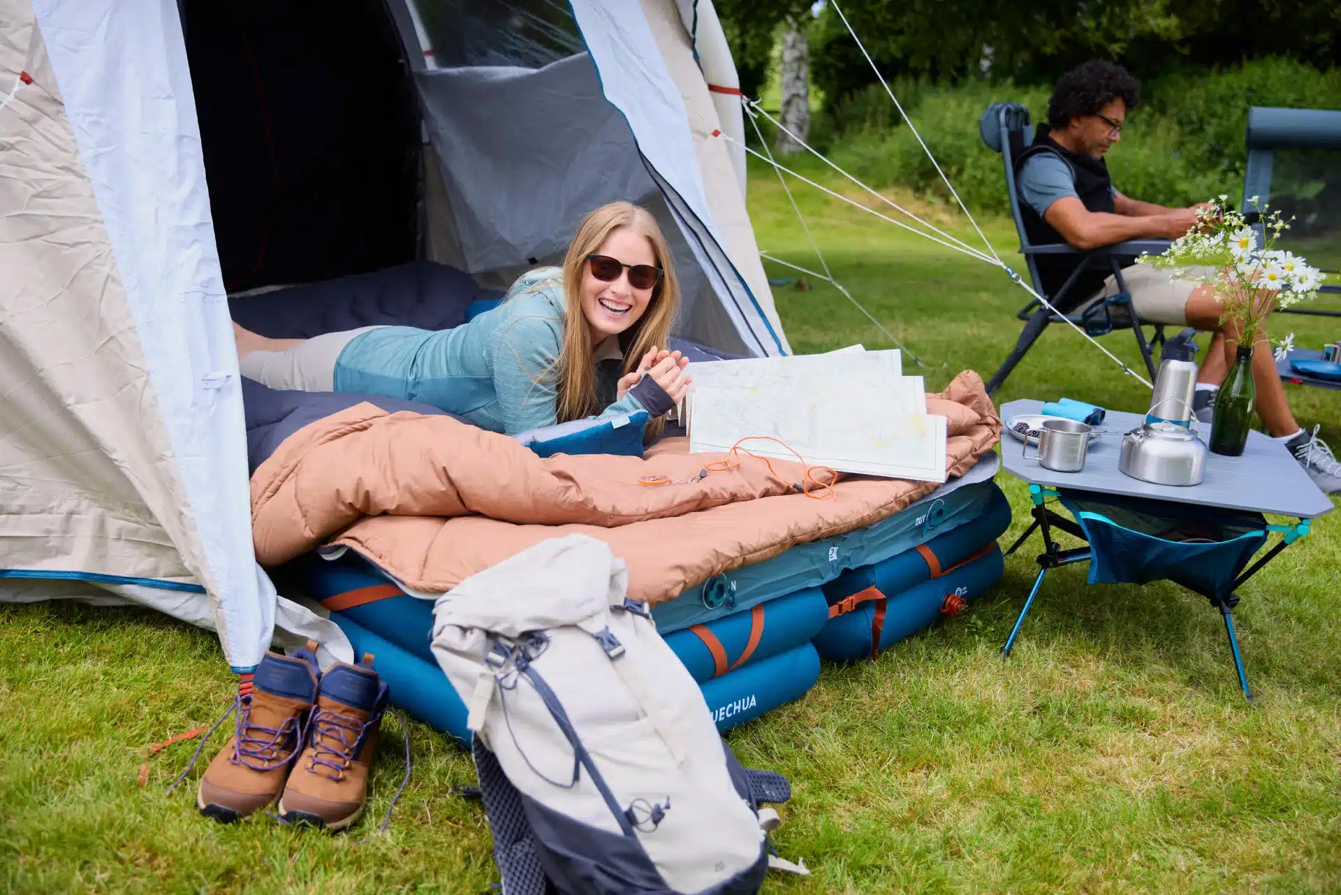 QUECHUA Bed Air 70x200: Ruhiger schlafen im Vorzelt