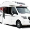 Der KABE Royal x810 LGB: luxuriöses Reisemobil mit Mercedes-Benz-Chassis, außen aufgenommen