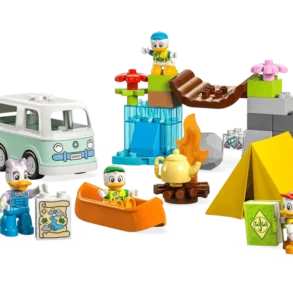 LEGO DUPLO Disney Camping-Abenteuer 10997 mit Campingbus, Zelt, Kanu, Brücke und Disney-Figuren