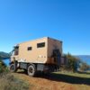Wohnmobil am Ohridsee in Nordmazedonien