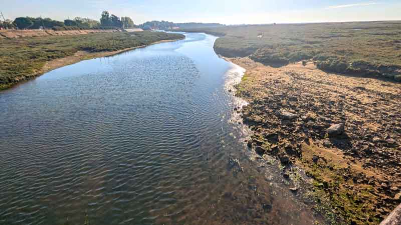 Niedrigwasser hinter den Dünen
