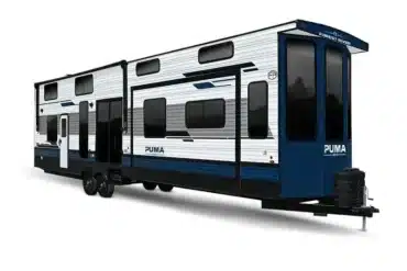 Forest River Puma Vista Destination Trailer in der Seitenansicht