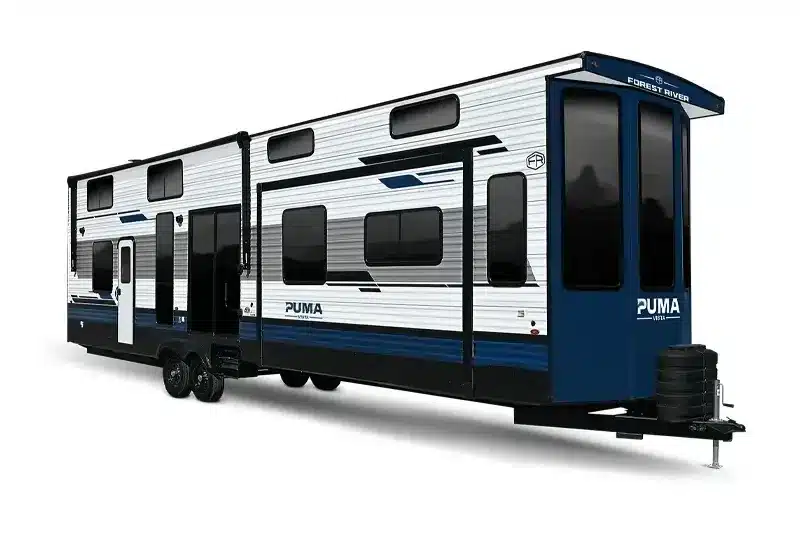 Forest River Puma Vista Destination Trailer in der Seitenansicht