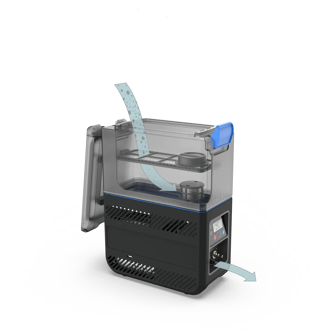 Mobiles Warmwassersystem Joolca HOTTAP Go mit integriertem Tank, Pumpe und Gasbrenner